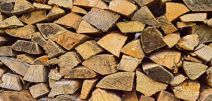 Wood ready for the fire